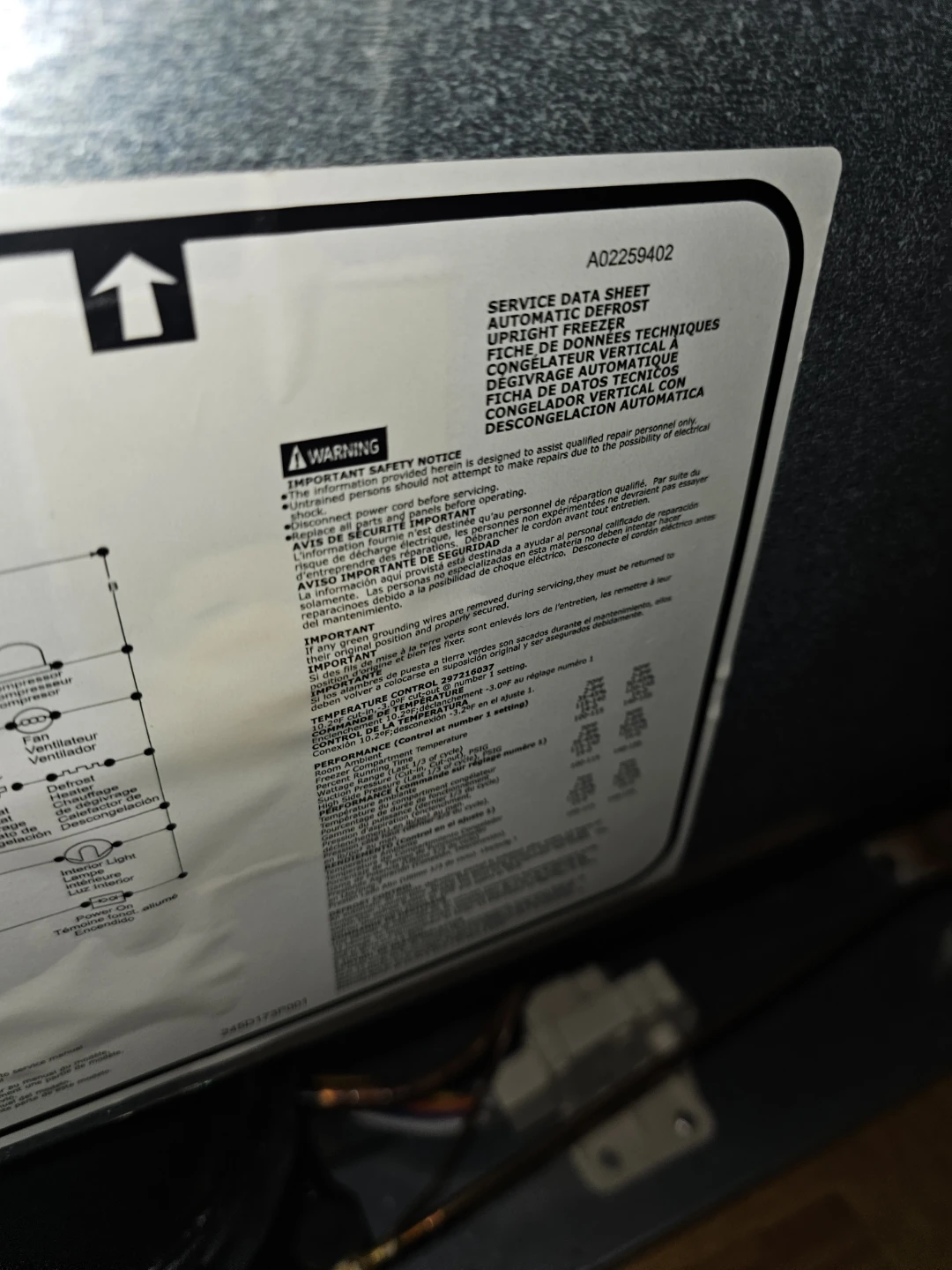 White Upright Freezer - photo 2