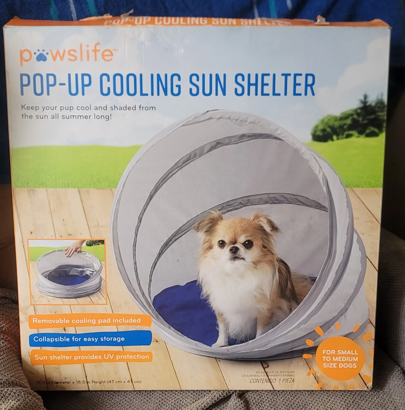 Pawslife Pop-Up Cooling Sun Shelter for Small to Medium Dogs - photo 2