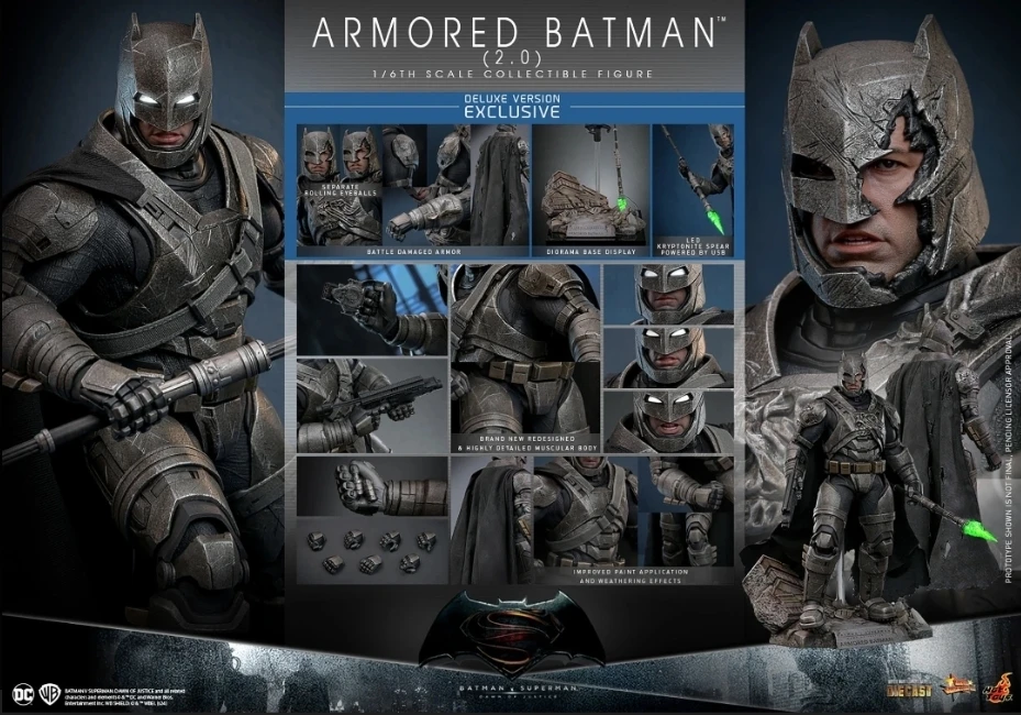 Hot Toys 1/6th Scale Armored Batman (2.0) Deluxe Figure - photo 2