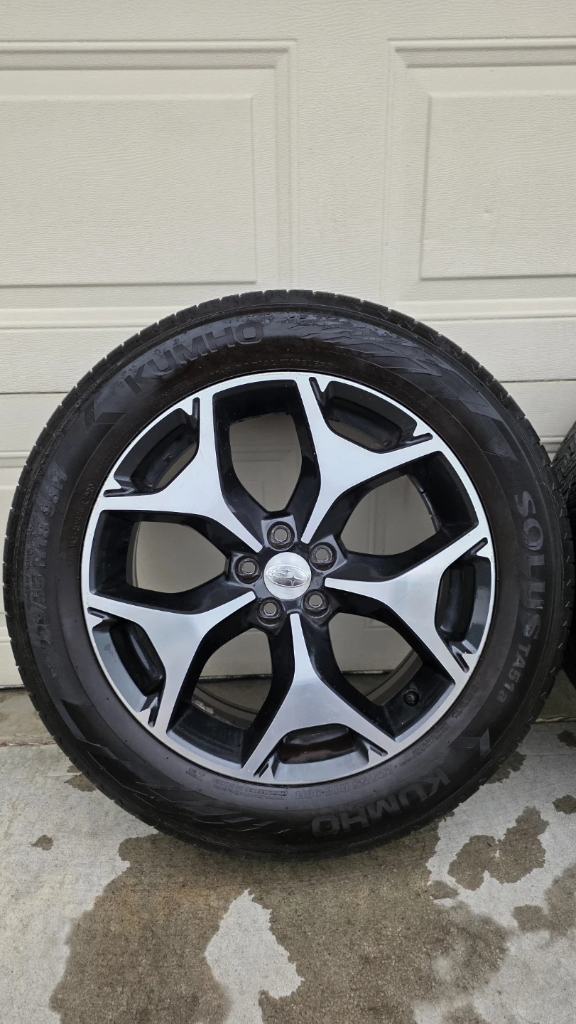 Kumho Tires with Subaru Rims 225/55R18 - photo 2