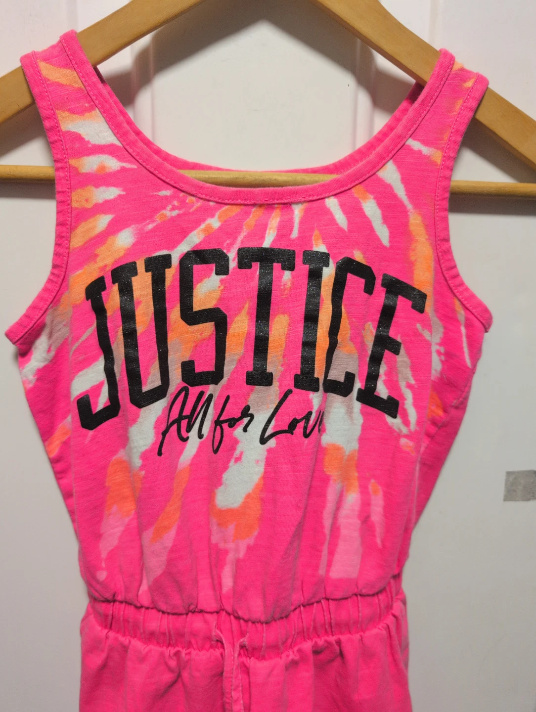 Justice Pink Tie-Dye Romper - photo 2