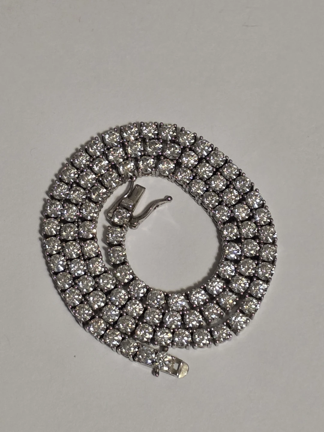Moissanite Tennis Necklace 4mm w/ box