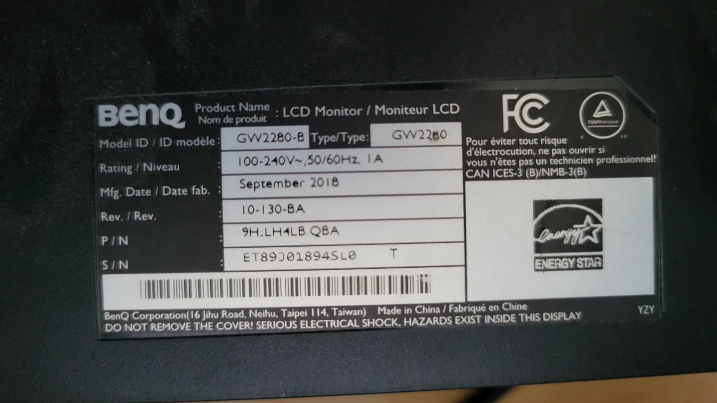 21.5"  BenQ GW2280 Gaming Monitor - photo 2