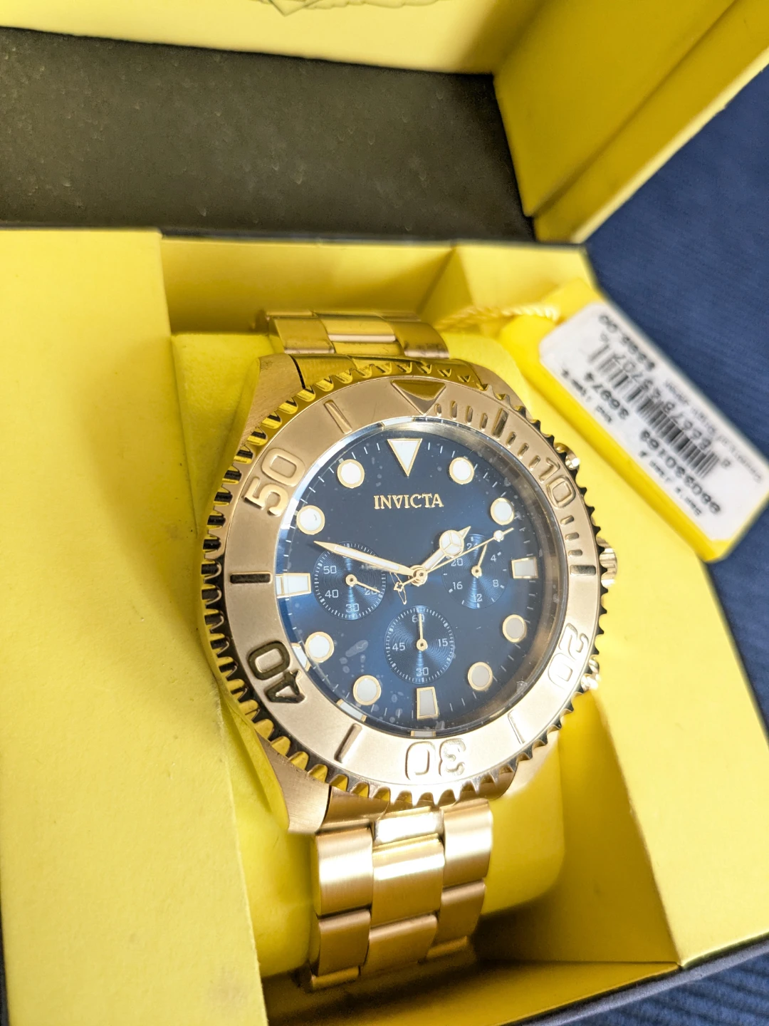 Invicta Men's Pro-Diver Quartz 47mm Gold / Blue Dial - photo 3