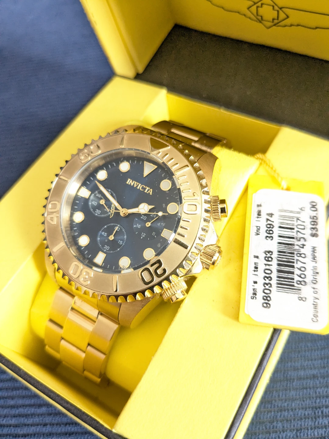 Invicta Men's Pro-Diver Quartz 47mm Gold / Blue Dial - photo 4