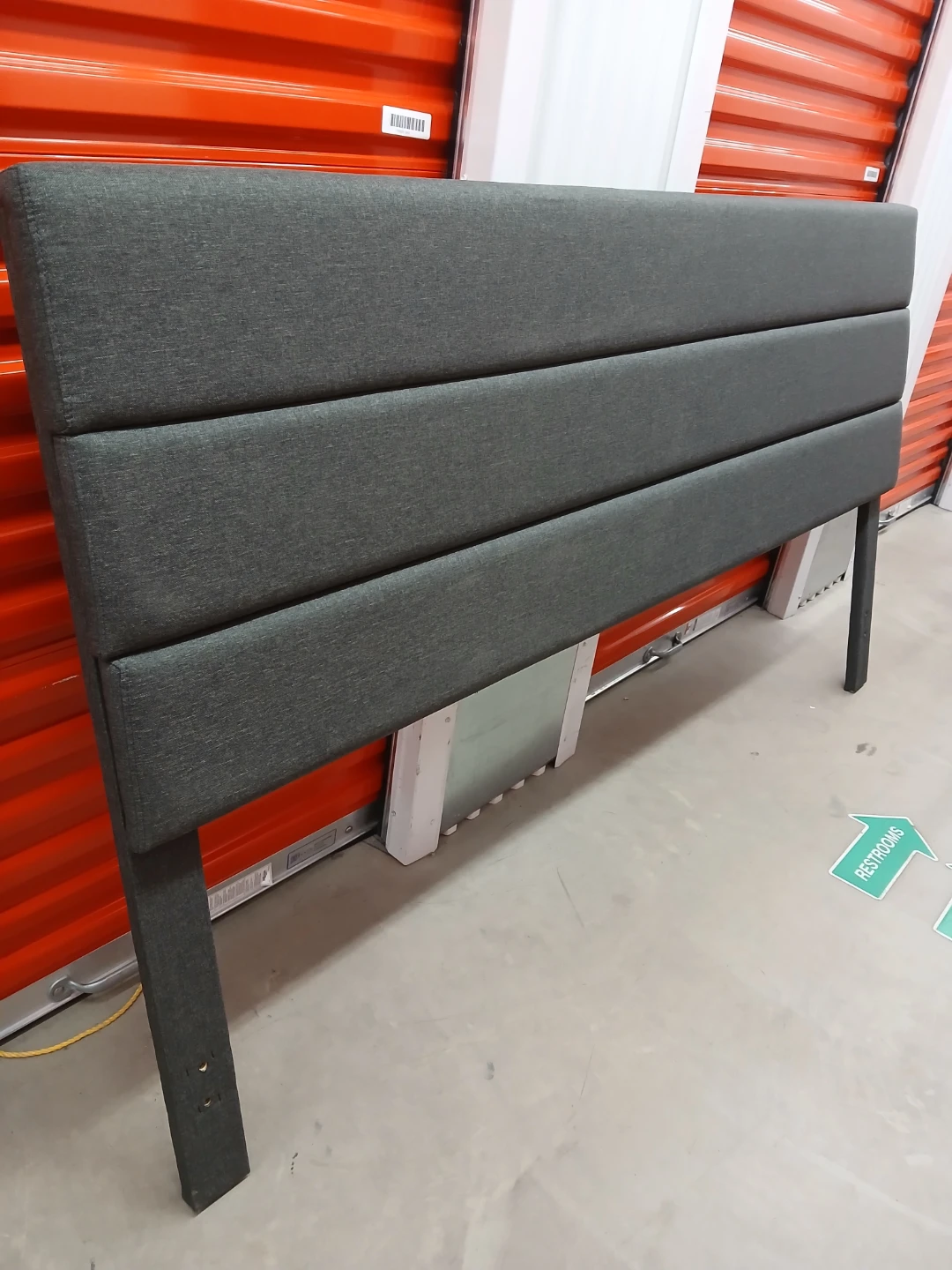 Dark Gray fabric Upholstered panels Headboard king size - photo 5