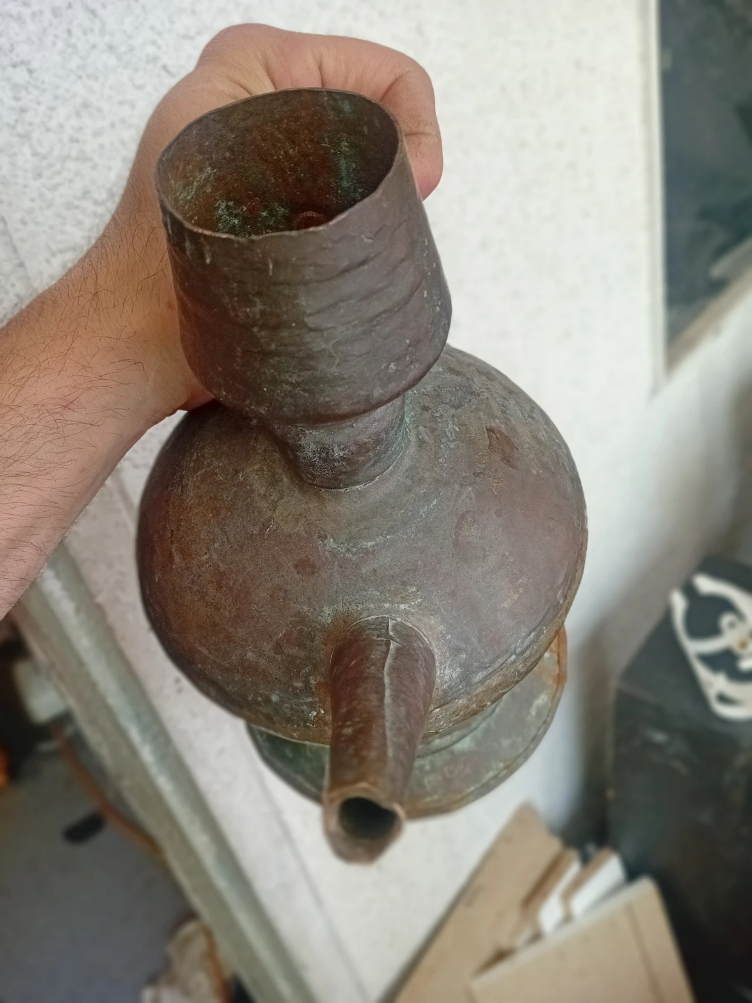 Middle Eastern antique water jug for washing - photo 3