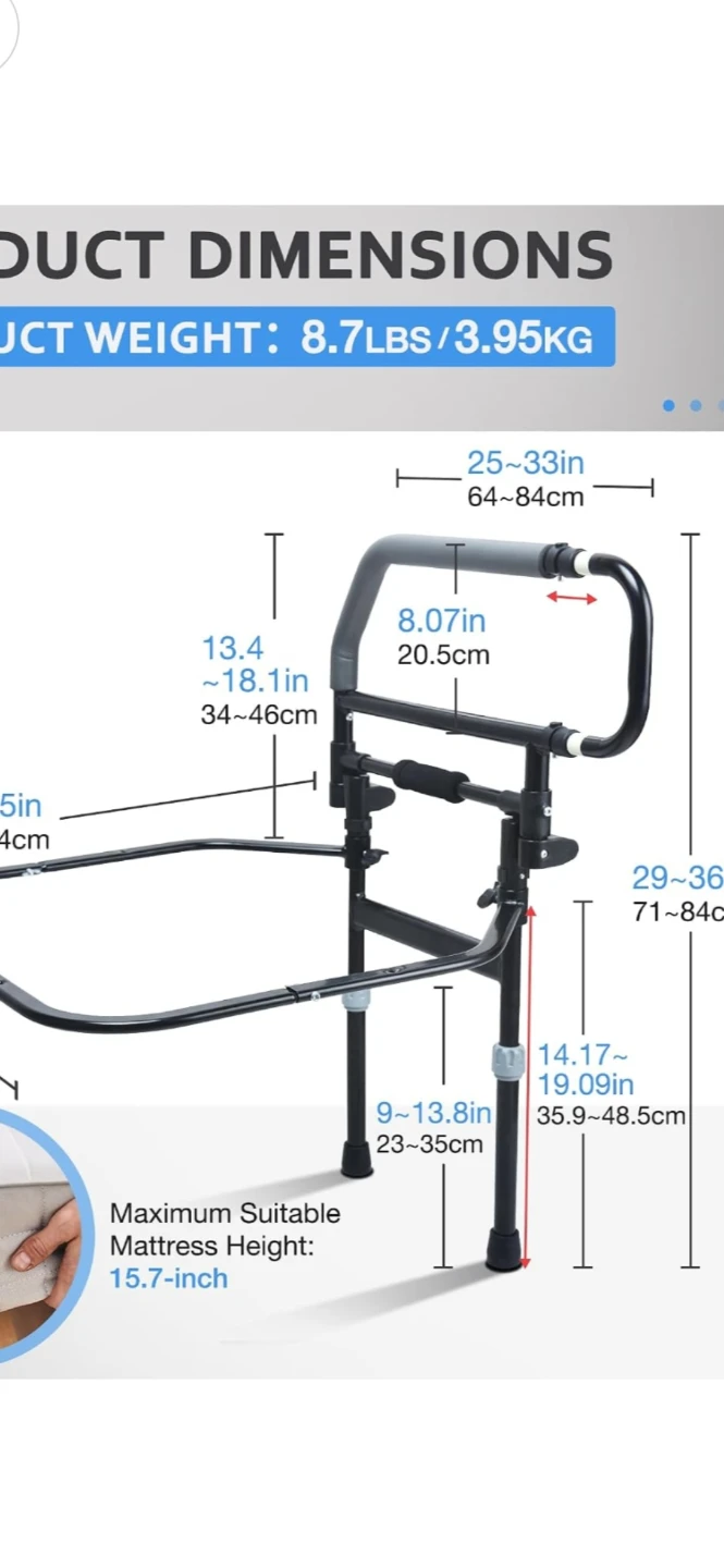 New in box Sanghohe Bed Rail 504E - photo 2
