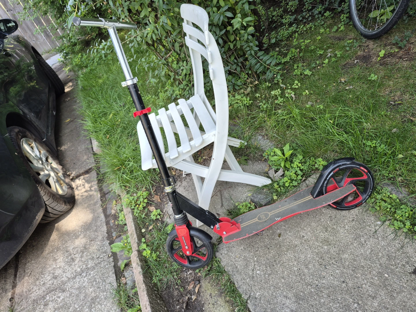 Black and Red Kick Scooter