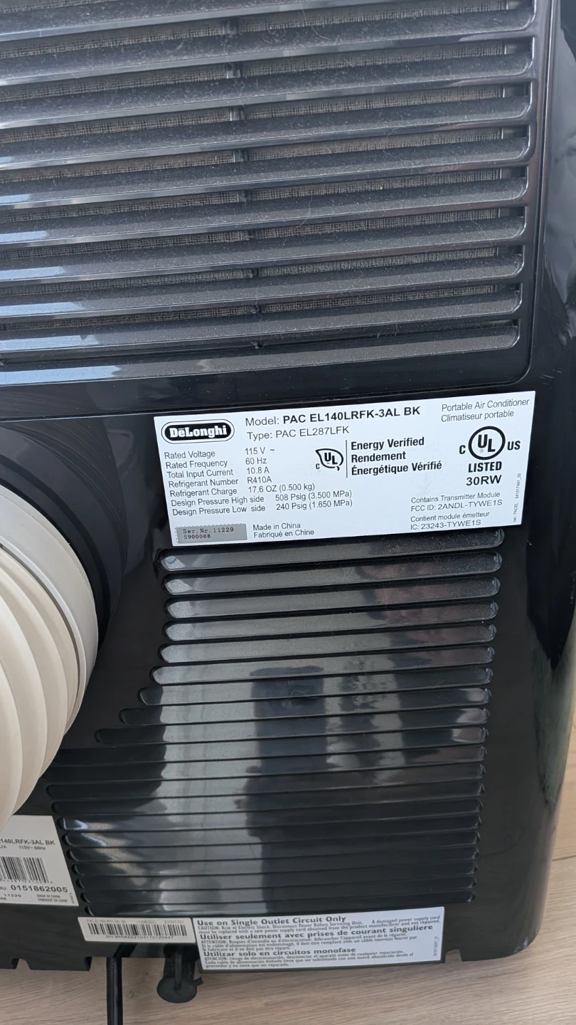 DeLonghi Pinguino Portable Air Conditioner  14.000BTU - photo 2