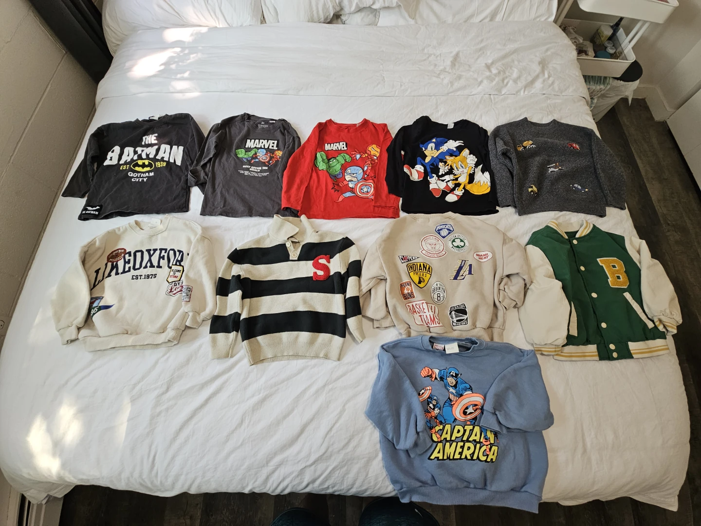 Bundle of 10 Kids Long Sleeve Tops & Sweatshirts