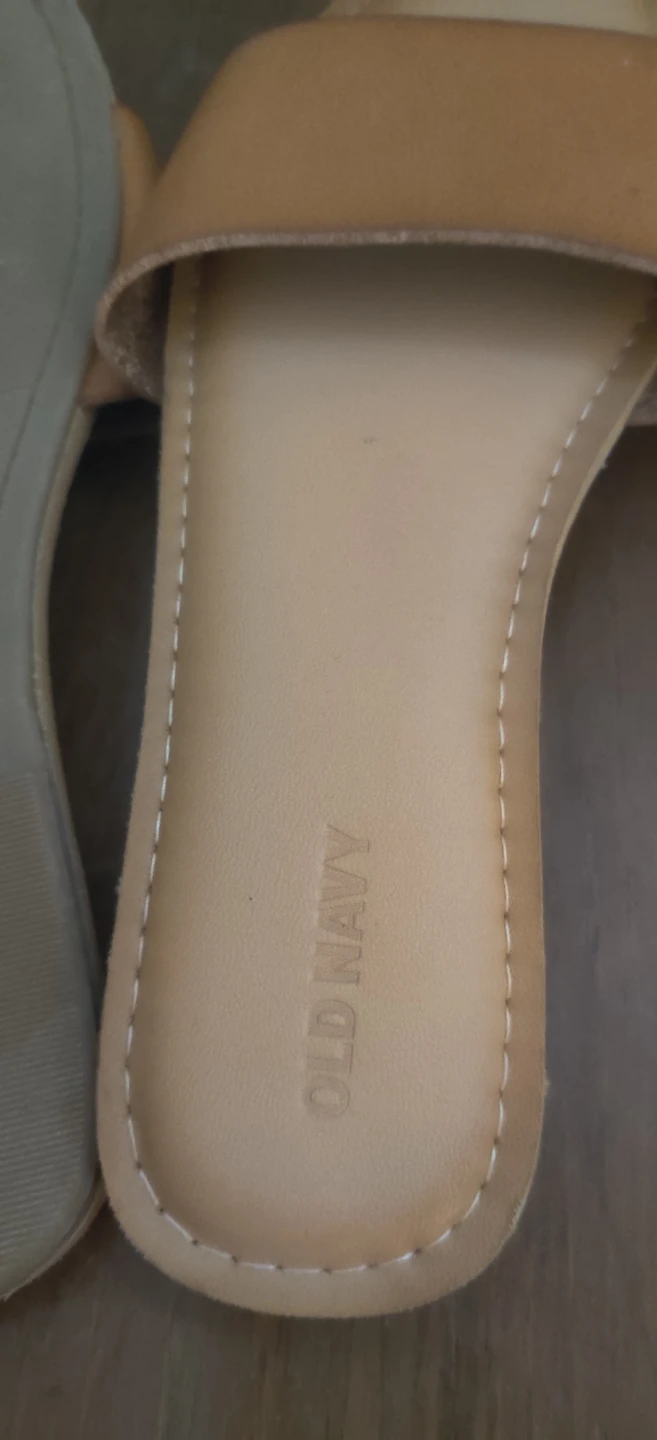 Old Navy Tan Slide Sandals Size 8 - photo 4
