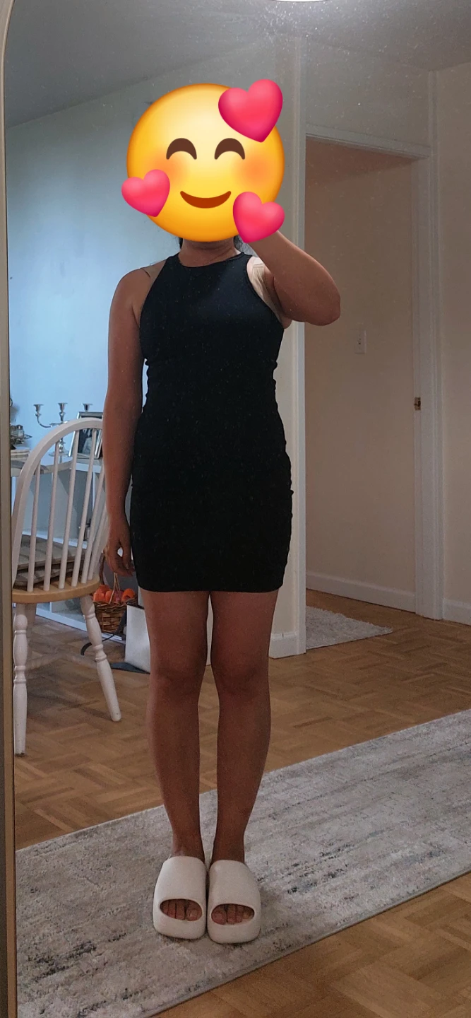 Black Ruched Bodycon Mini Dress - photo 4