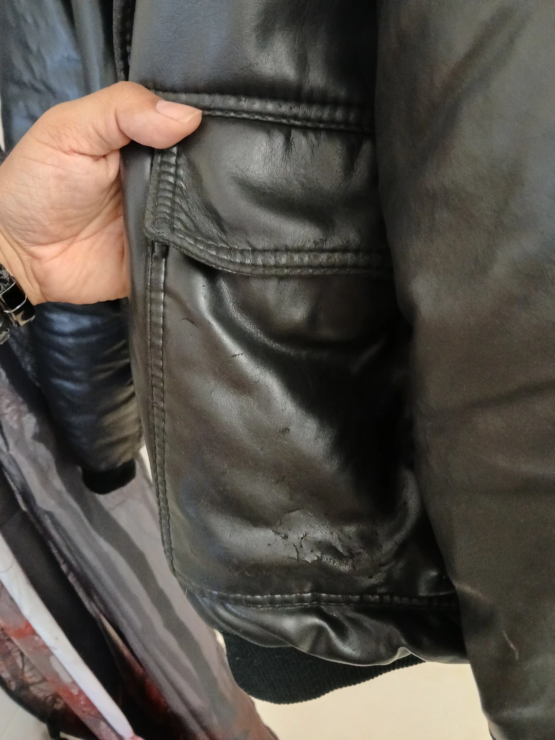 Men's Valentino Genuine Leather Varsity style 80s jacket XL - photo 5