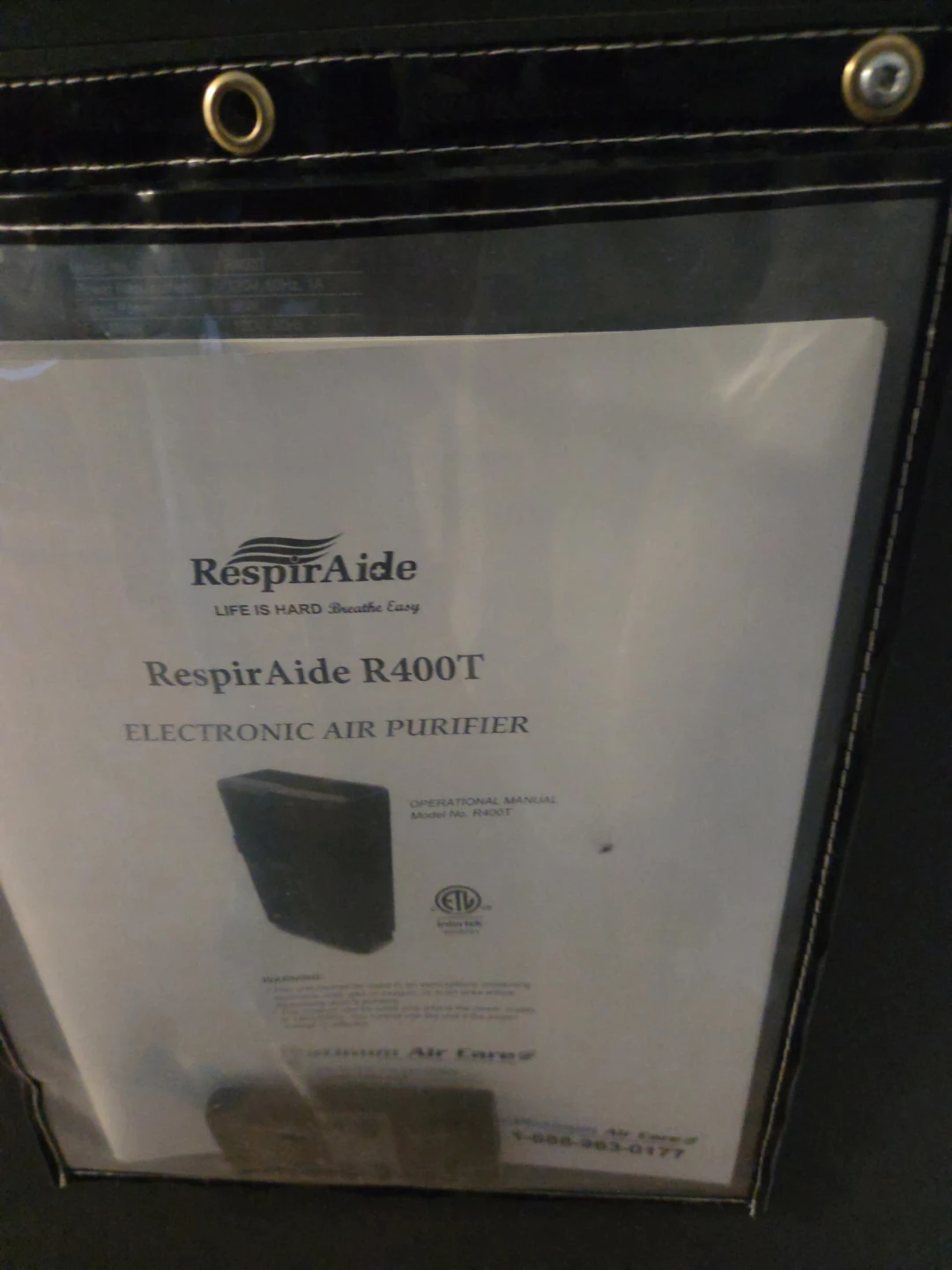 RespiraAide R400T Electronic Air Purifier - photo 2