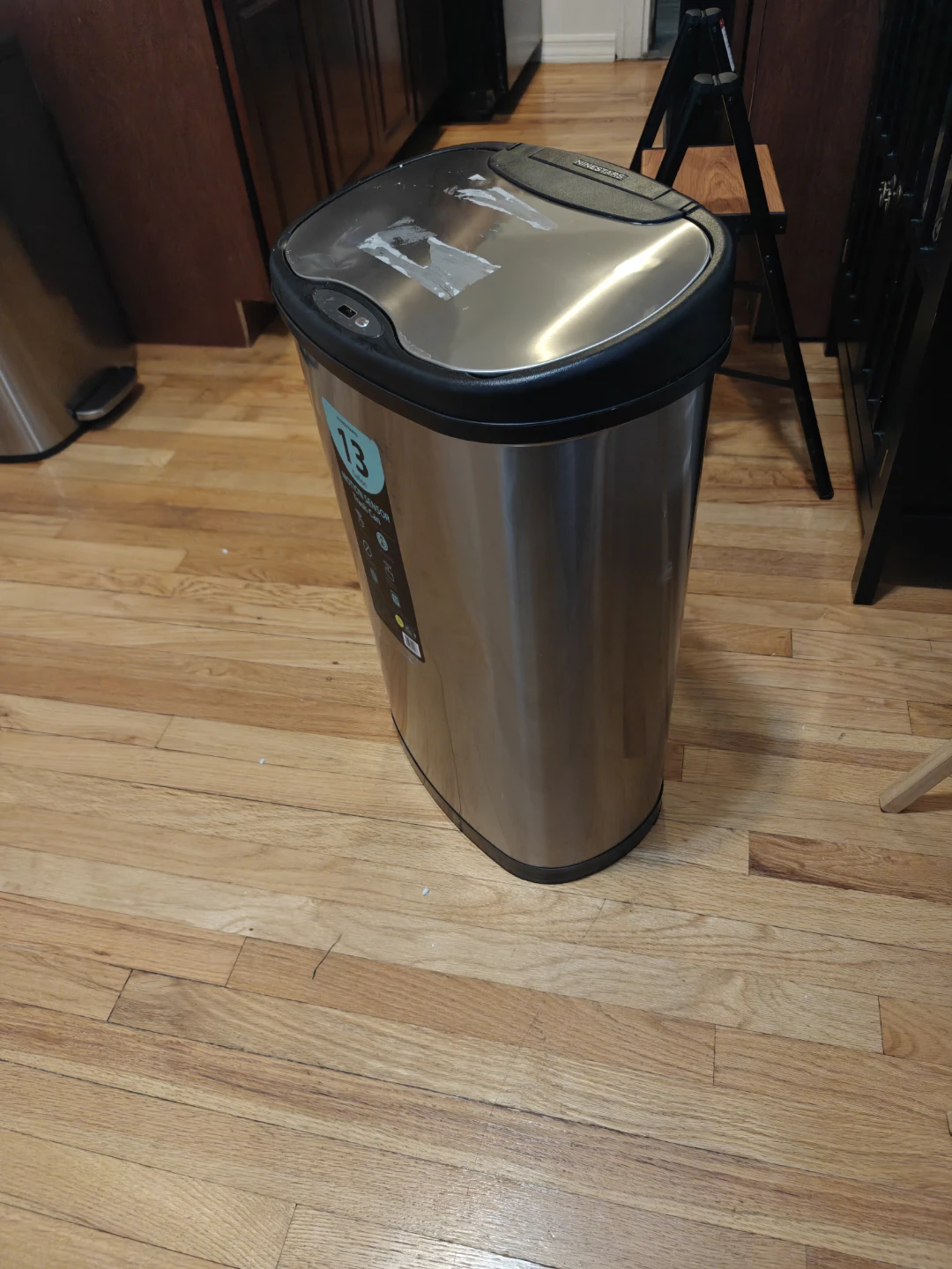 NINESTARS Stainless Steel Trash Can - photo 3