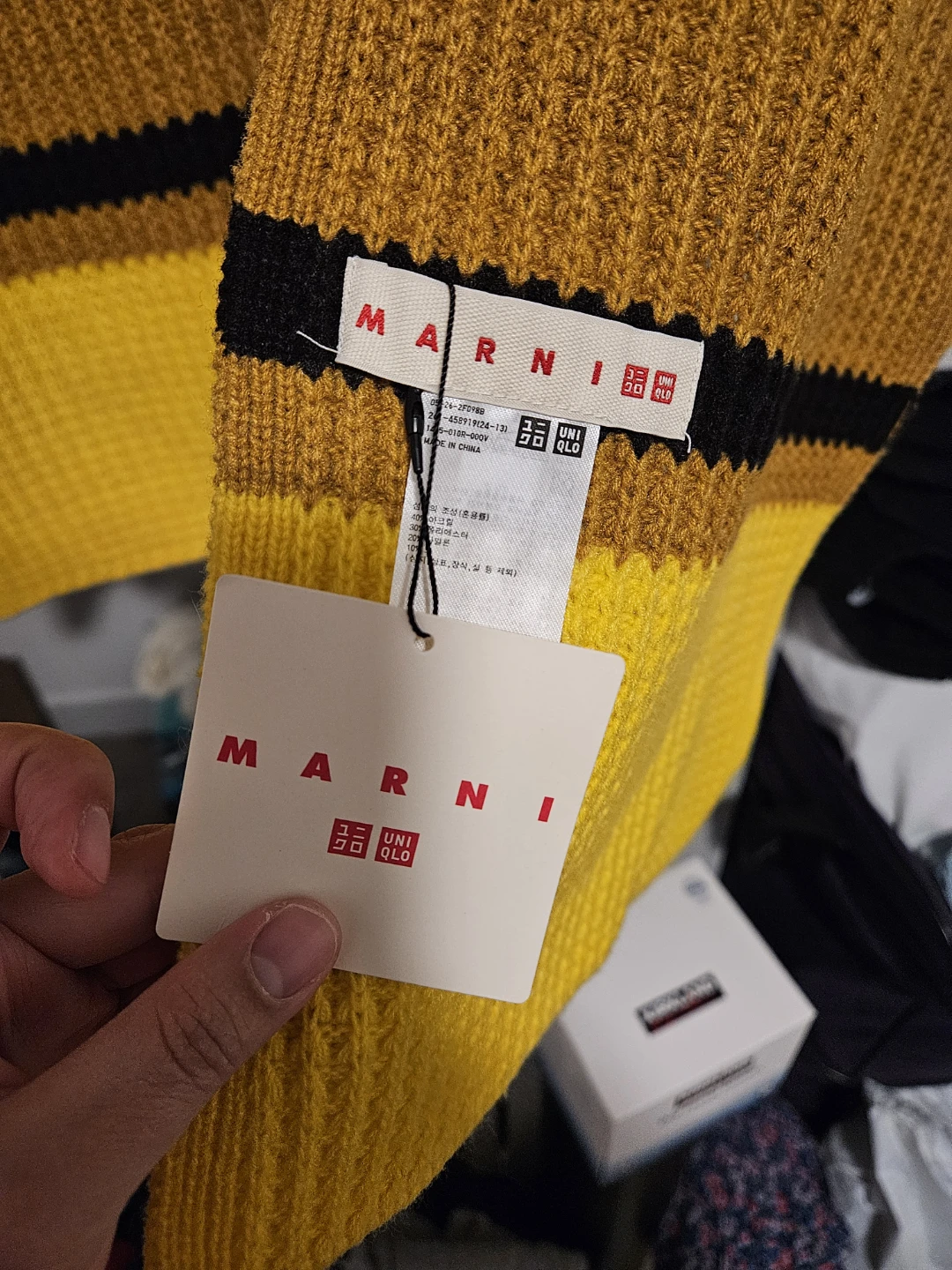 Marni x Uniqlo Striped Knit Scarf - photo 2
