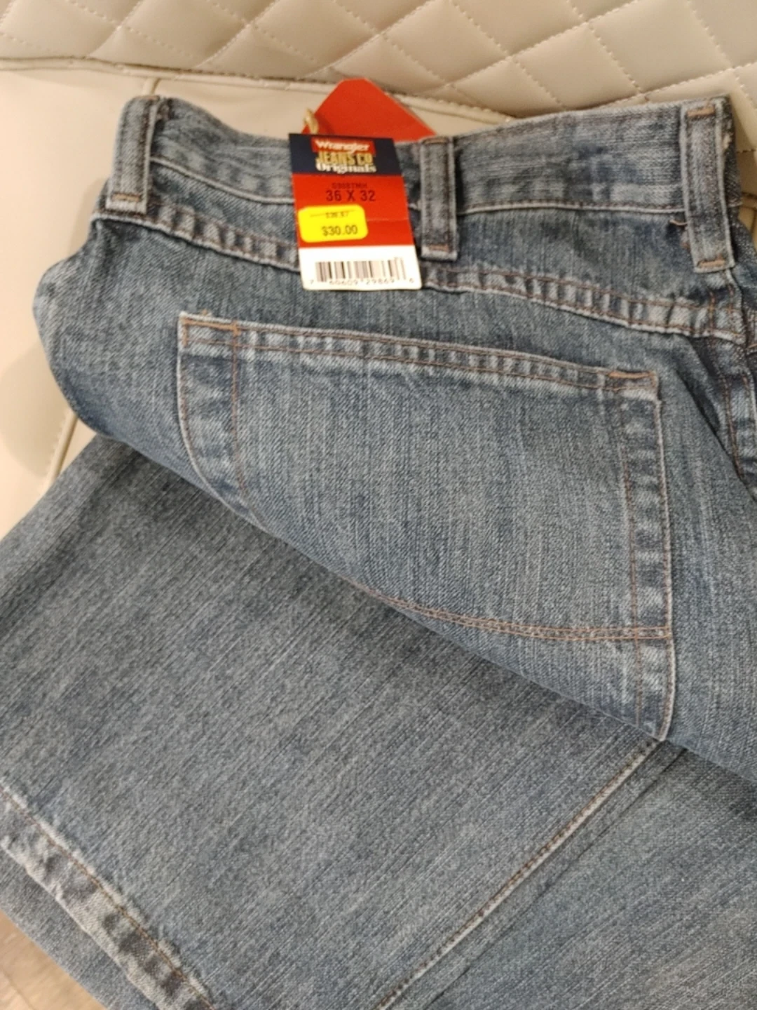 🧡BRAND NEW WRANGLER DENIM JEANS MENS SIZE 36 x 32 - photo 2