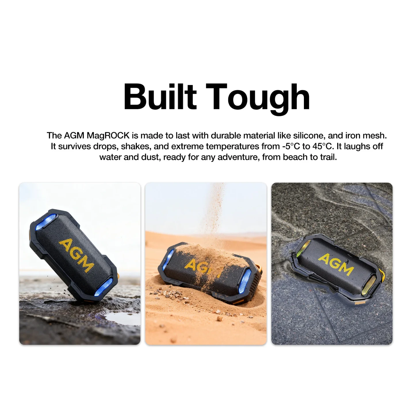 AGM MagROCK Portable Bluetooth Speaker - photo 3