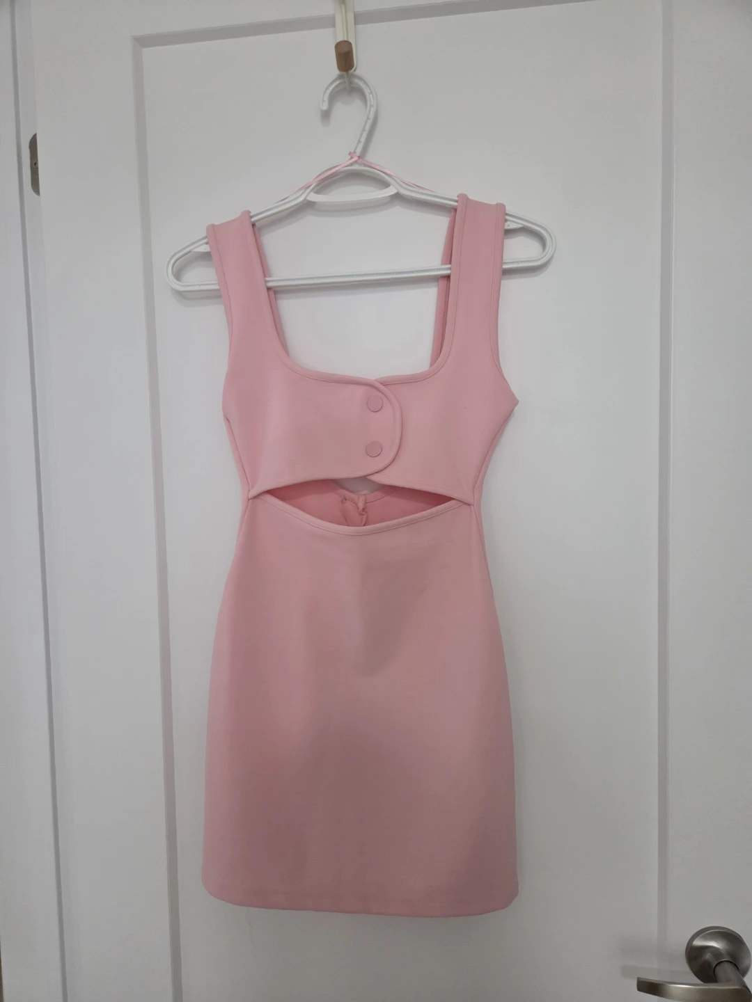 ZARA - Pink Cutout Mini Dress