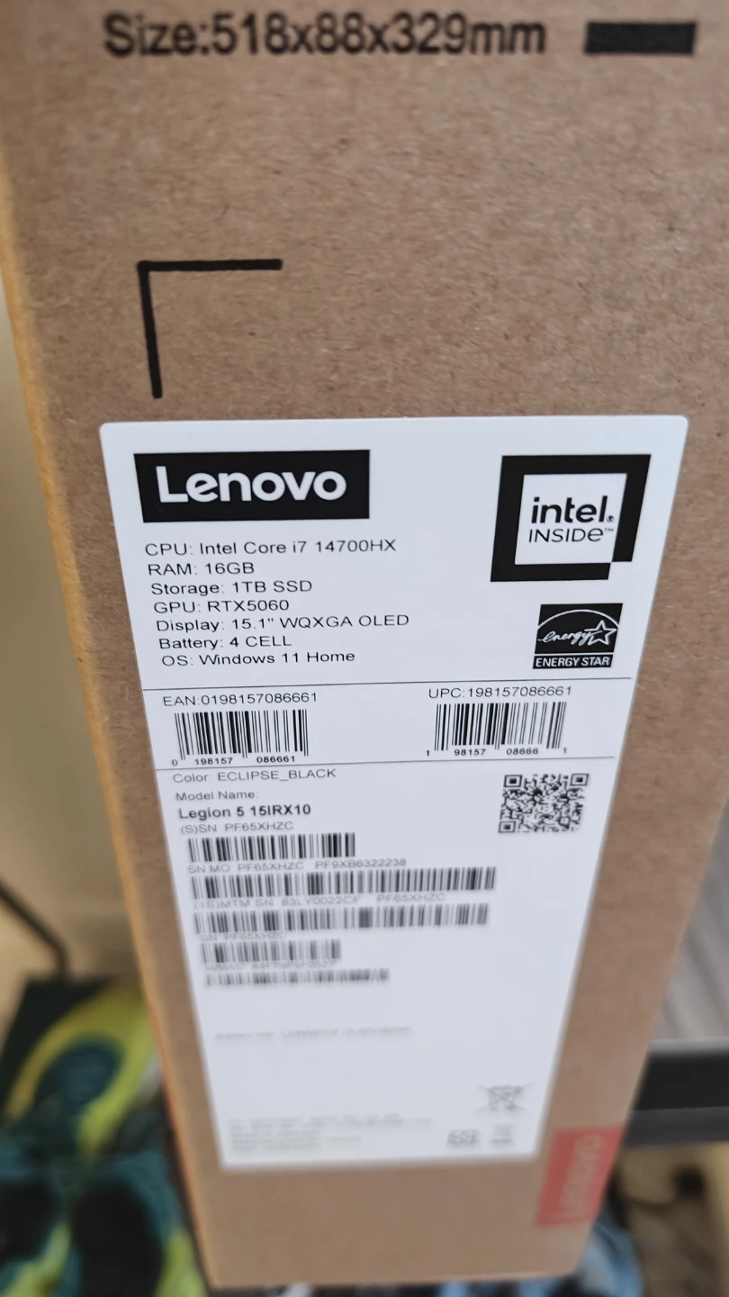 Brand New Lenovo Legion 5i 15.1" Gaming Laptop - photo 2