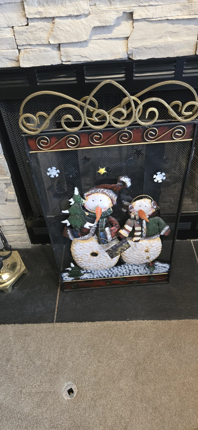 Snowman Fireplace Screen - photo 5