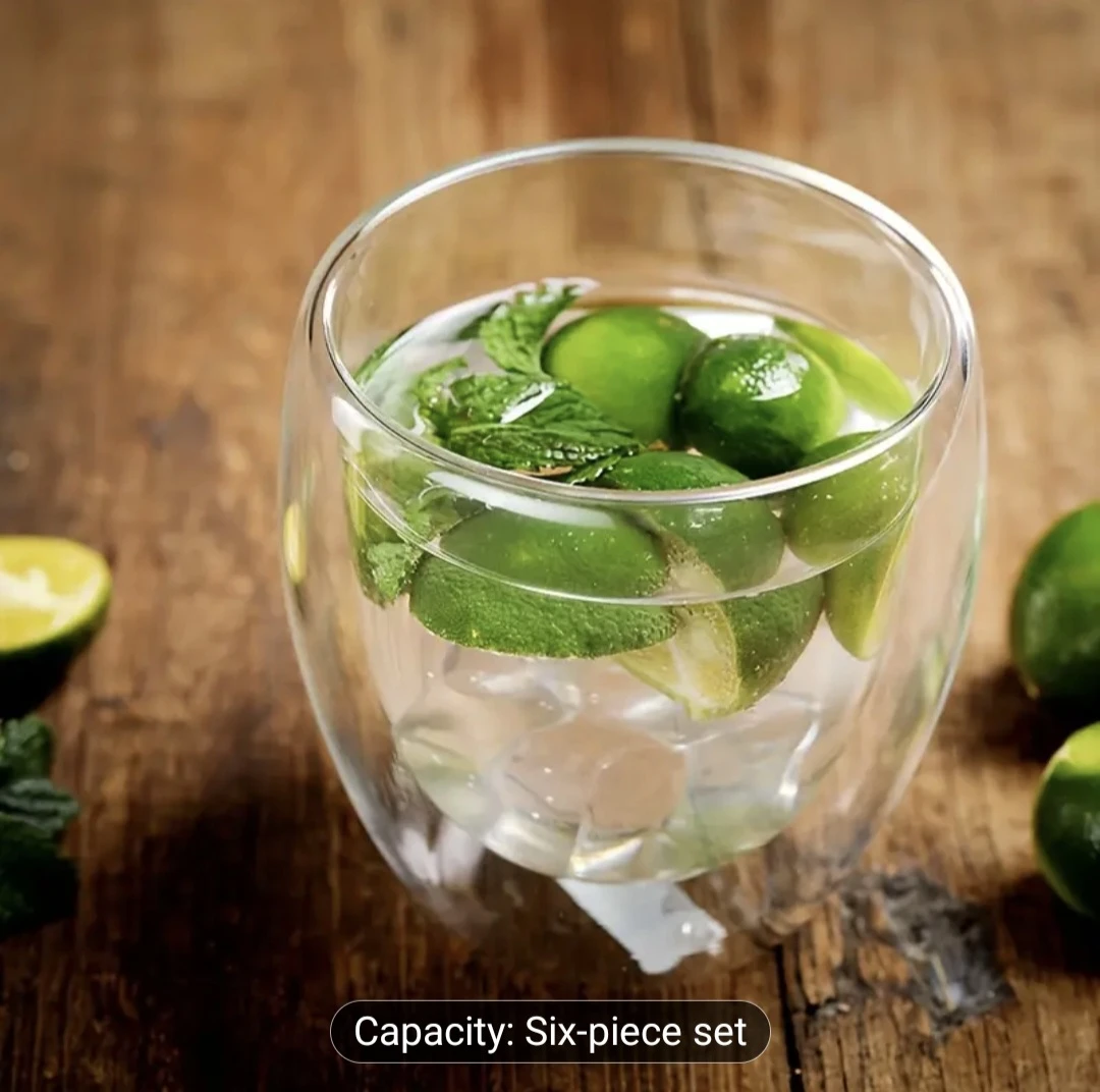 Double Wall Glass Cup Set of 6 - photo 3