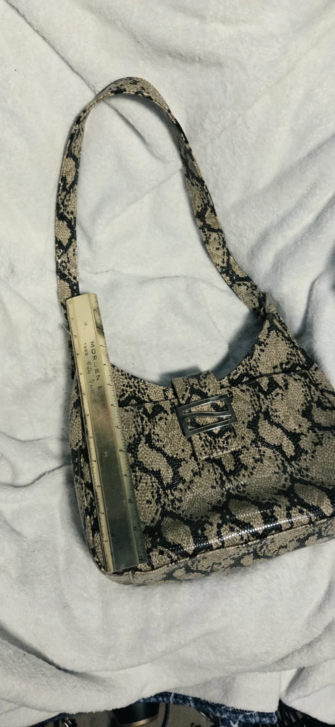 Snake Print Shoulder Bag - photo 5