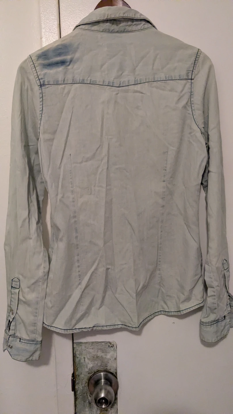 Anti Blue Washed Denim Shirt - Size M - photo 2