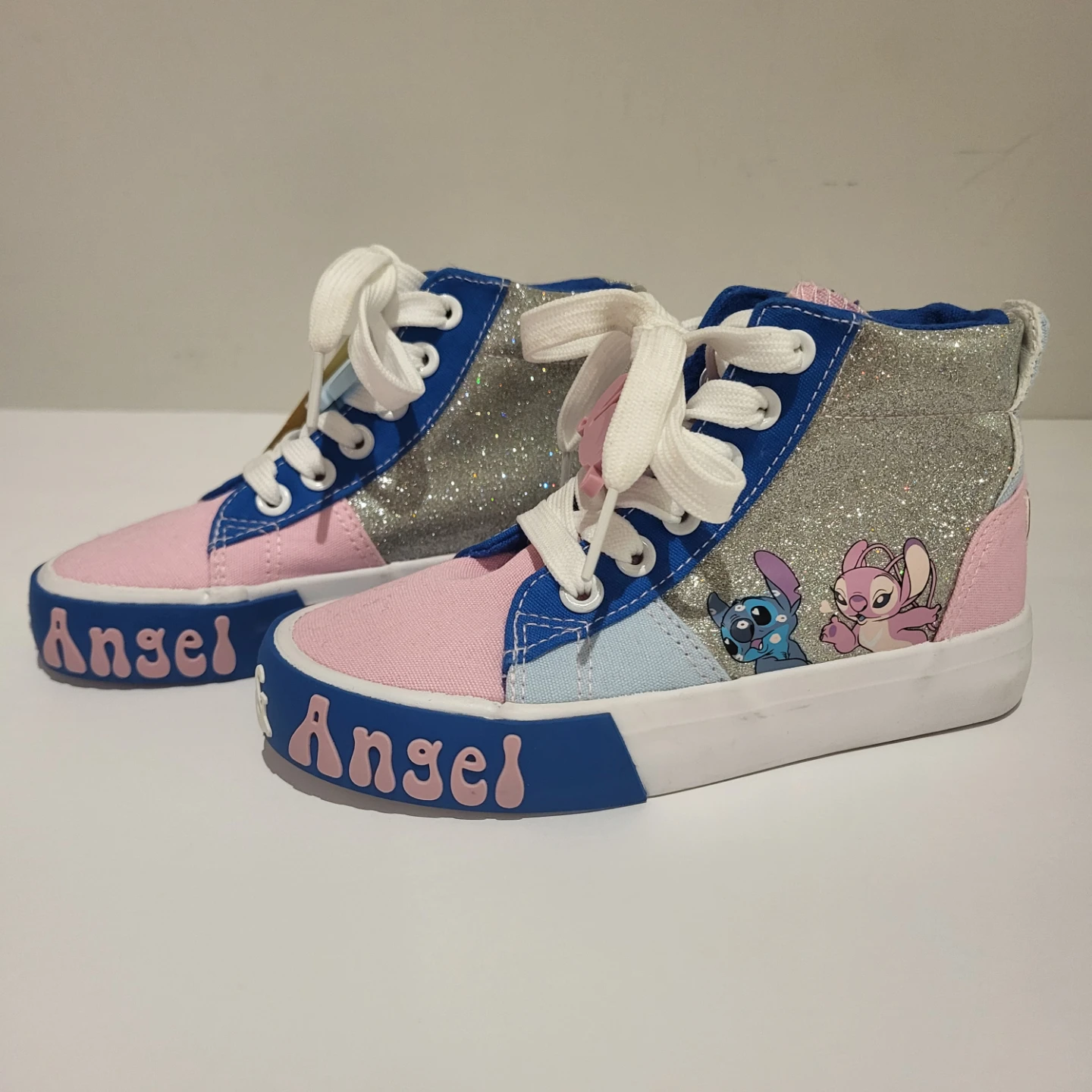 Disney Stitch & Angel High Top Sneakers - Size 12