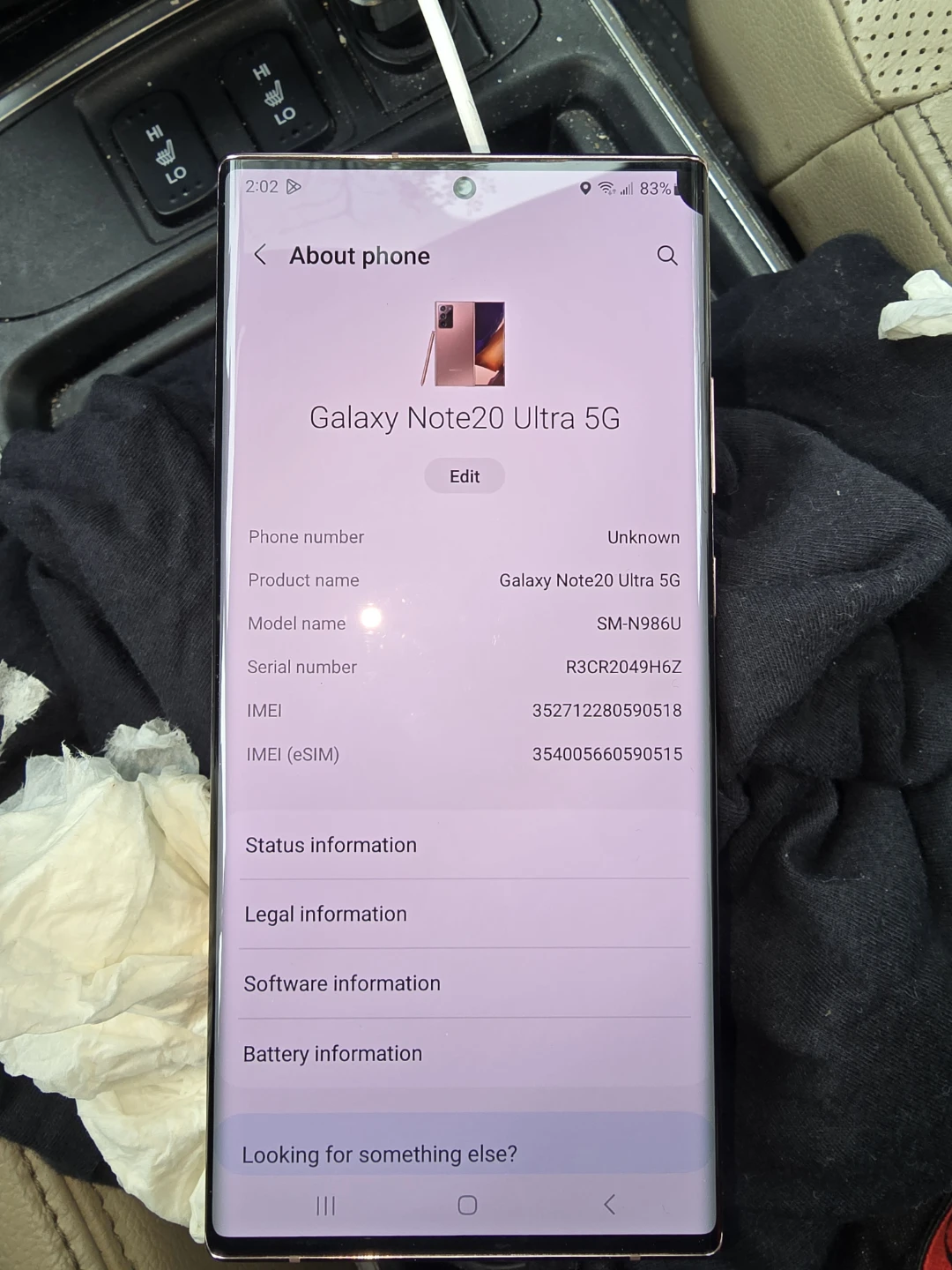 Samsung Galaxy Note20 Ultra 5G Mystic Bronze