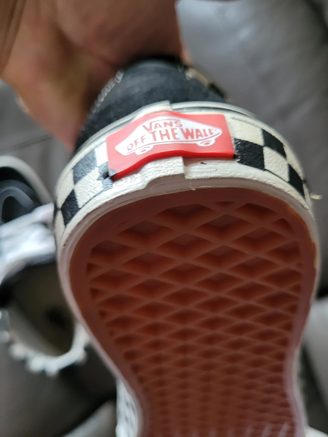 Vans Sk8-Hi Checkerboard High Top Sneakers - photo 4