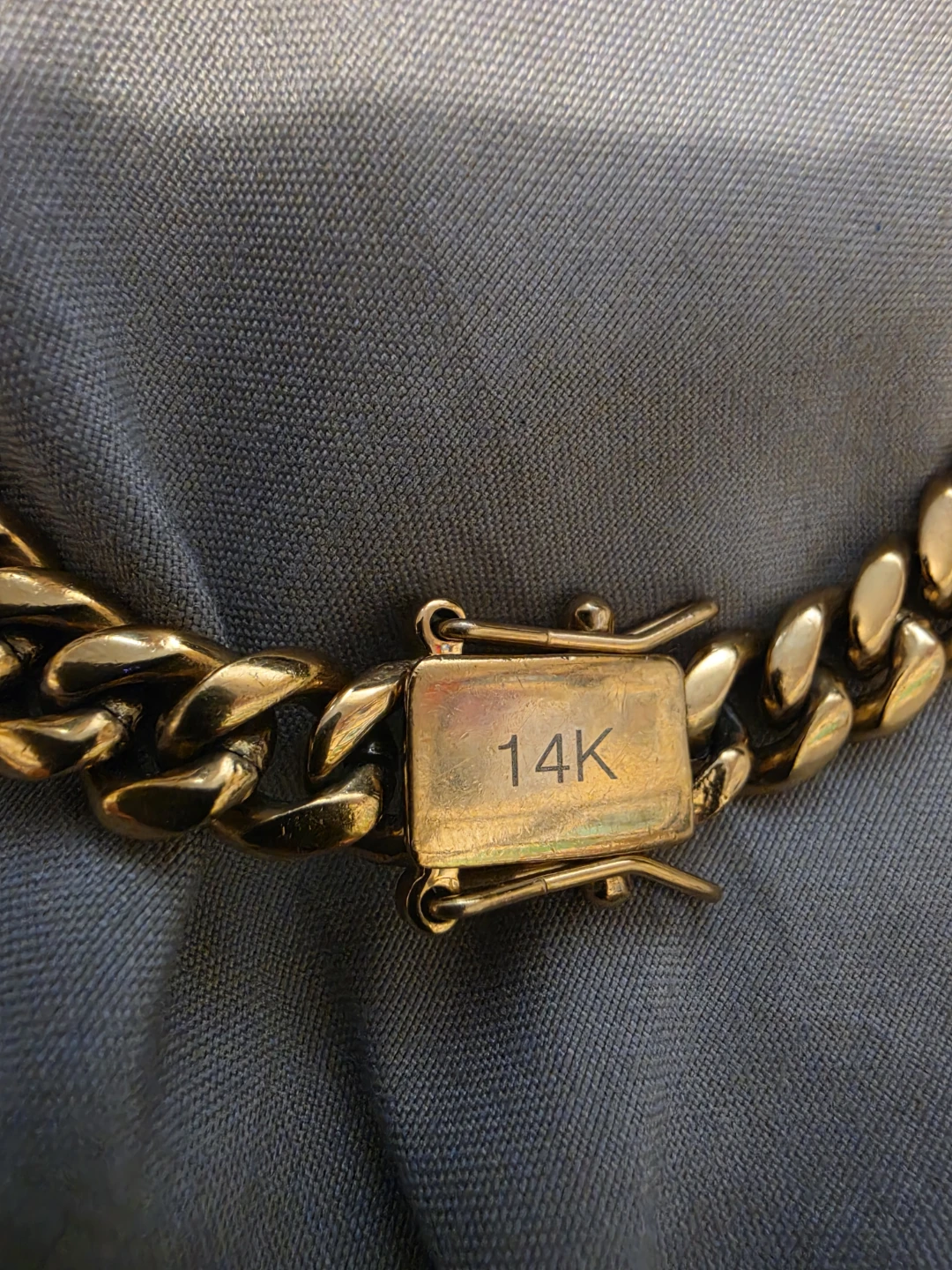 14K Gold Cuban Link Chain Necklace - photo 2