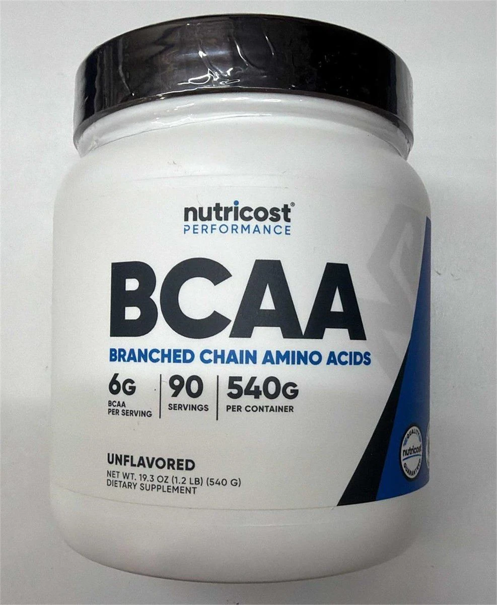 Nutricost BCAA Branched Chain Amino Acids Unflavored 540g