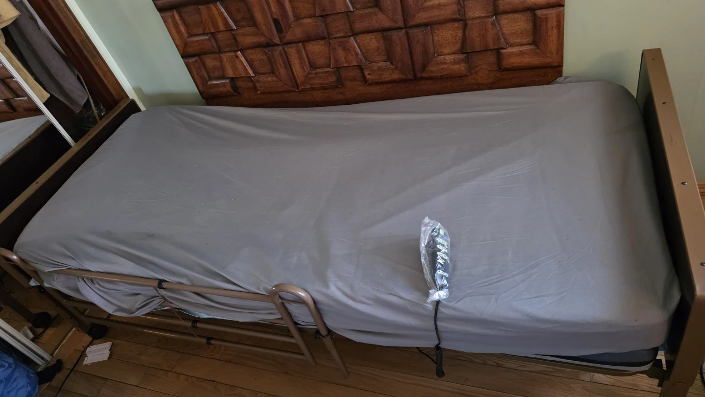 Adjustable Hospital Bed with Headboard