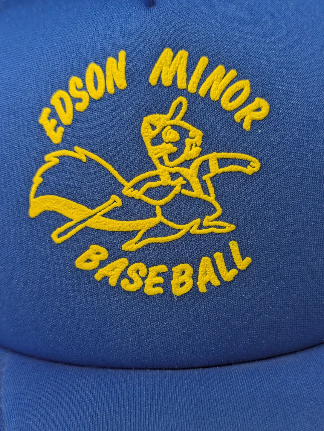 VINTAGE unworn EDSON MINOR BASEBALL mesh snapback trucker cap - photo 2