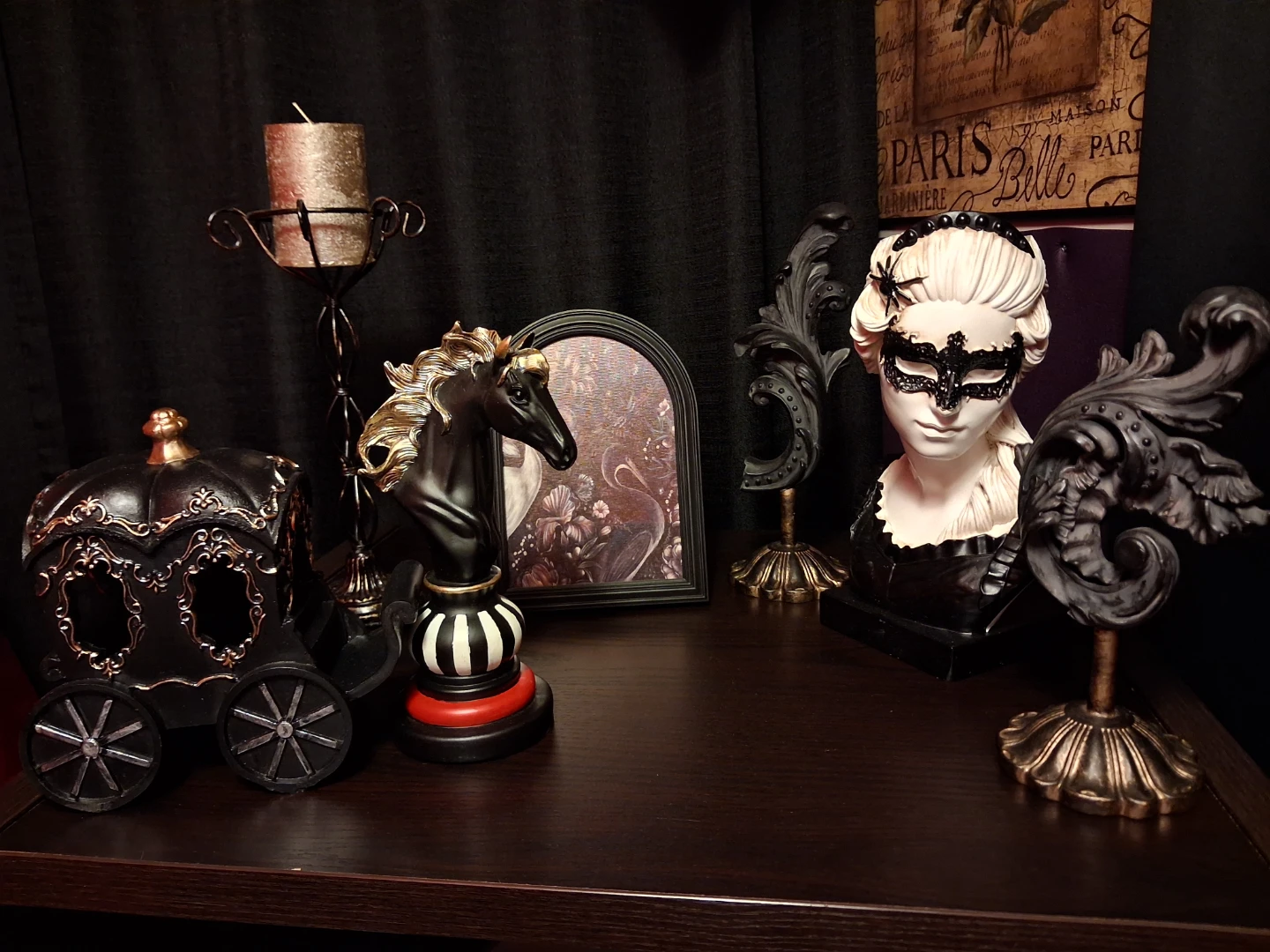 Dark Victorian Decor from Micheals