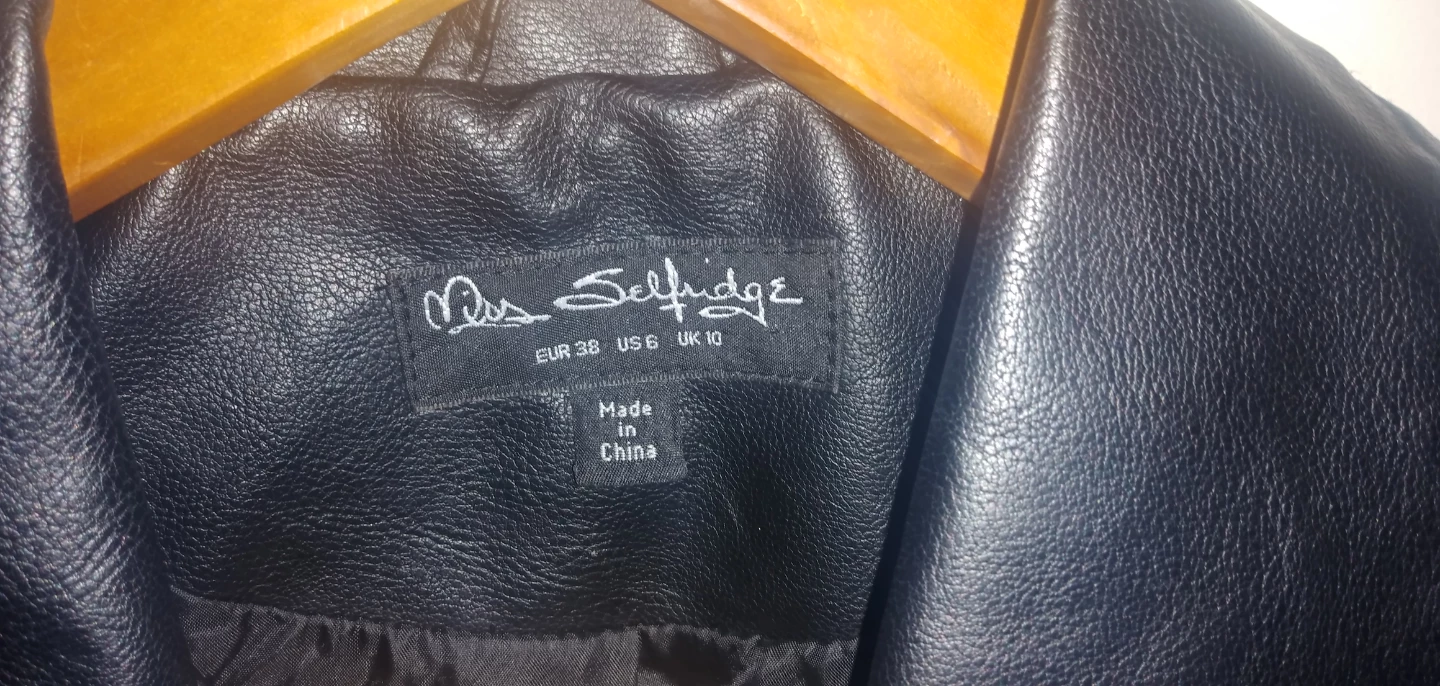 Black Faux Leather Jacket - photo 2
