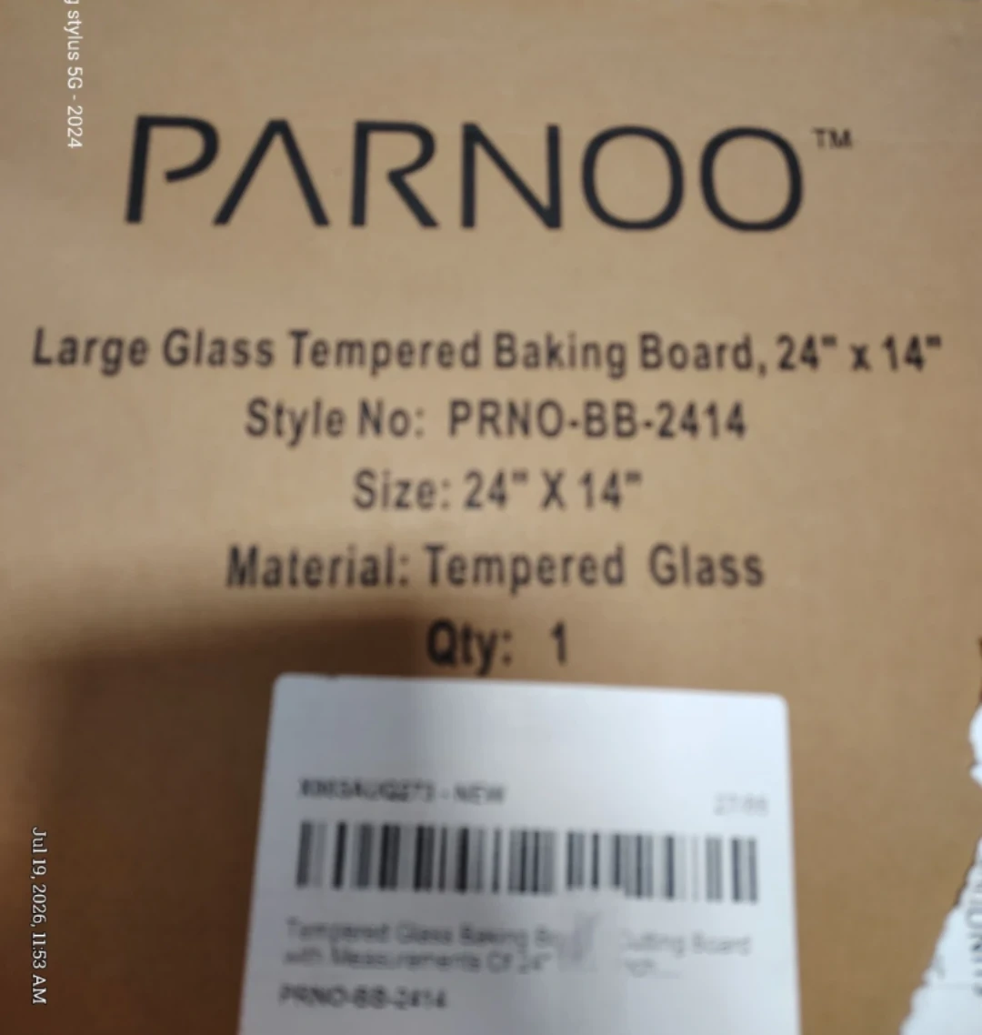 Parnoo Large Tempered Glass Baking Board 24" x 14" - photo 4