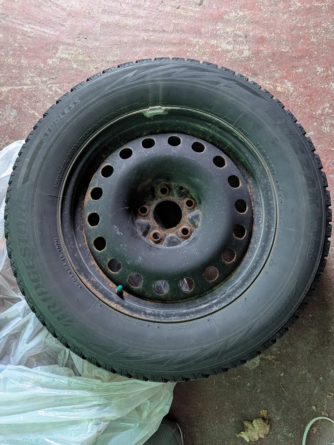 Bridgestone Winter Tire and Rim