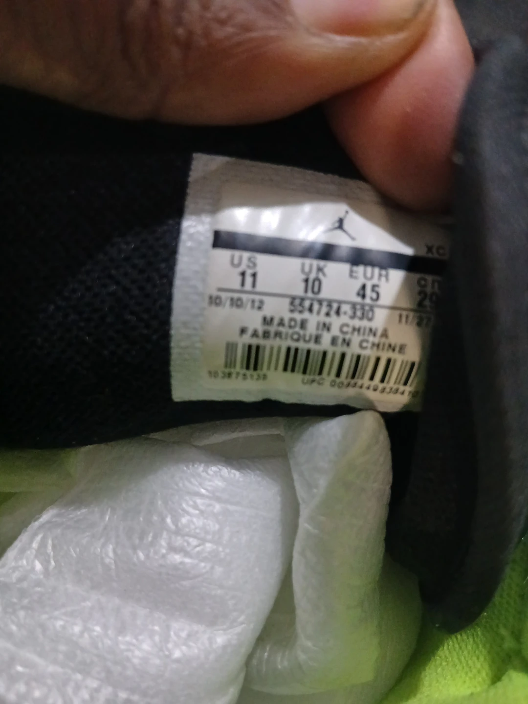 Jordan 1 Mid Green & Volt Sneakers - photo 3