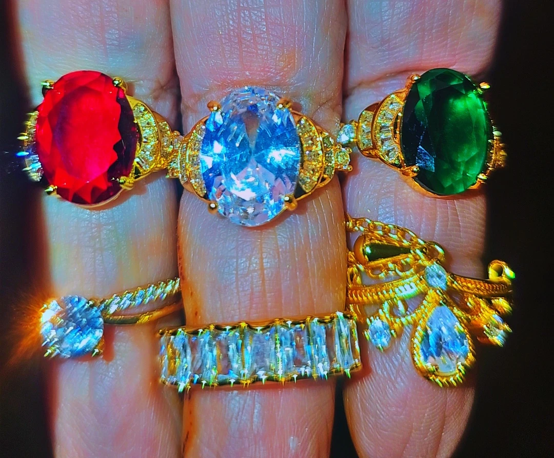 24 karat gold plated Statement Rings - photo 2