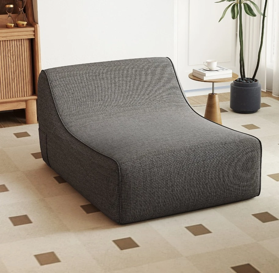 Portable L-Shaped Inflatable Lazy Sofa with Detachable Cover - photo 4