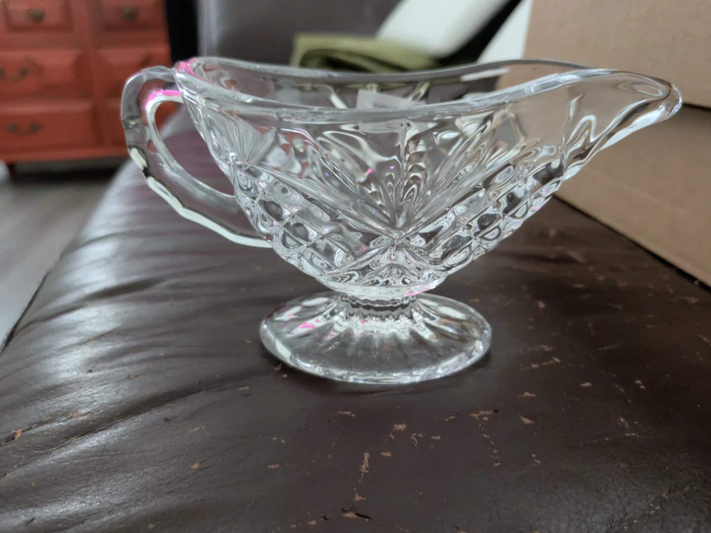 Clear Glass Gravy Boat - photo 2