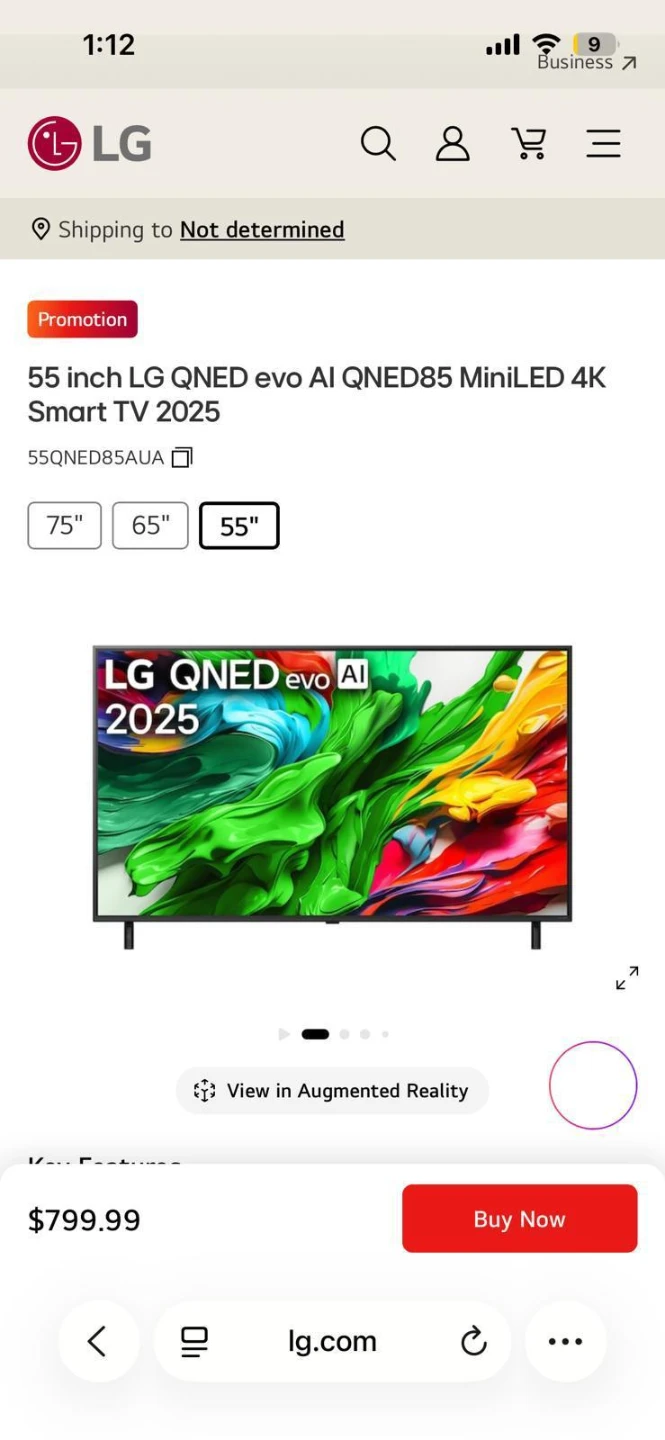 LG QNED evo AI QNED85 MiniLED 4K Smart TV 2025 - photo 2