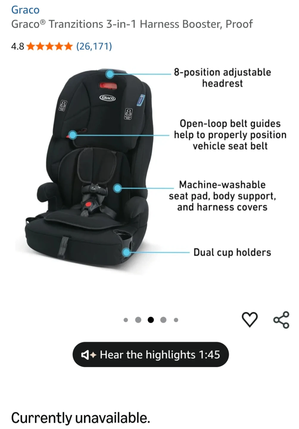 Car seat black and booster seat all in one - photo 3