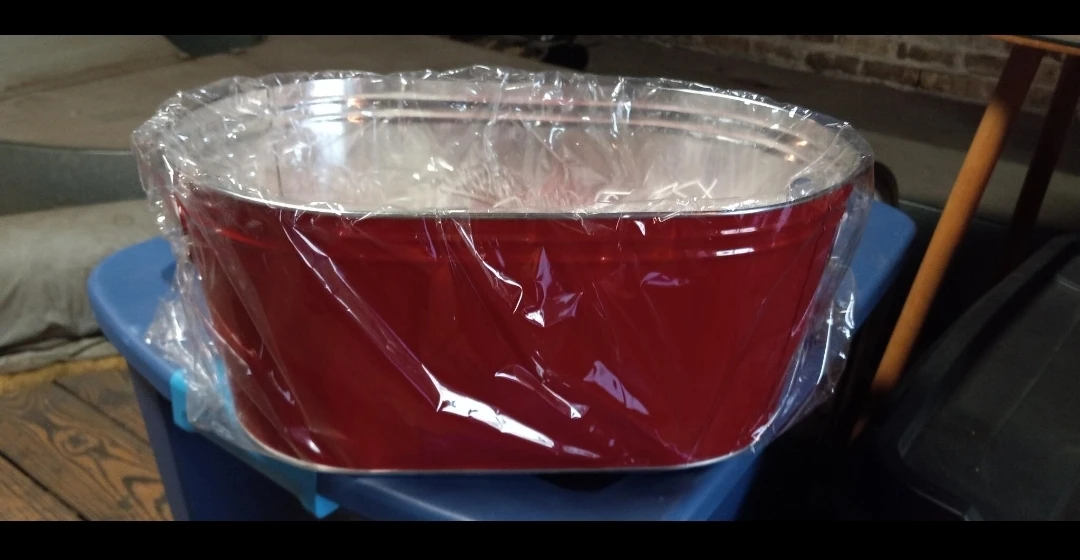 Mrs. Fields Red Oval Tin Basket - photo 2