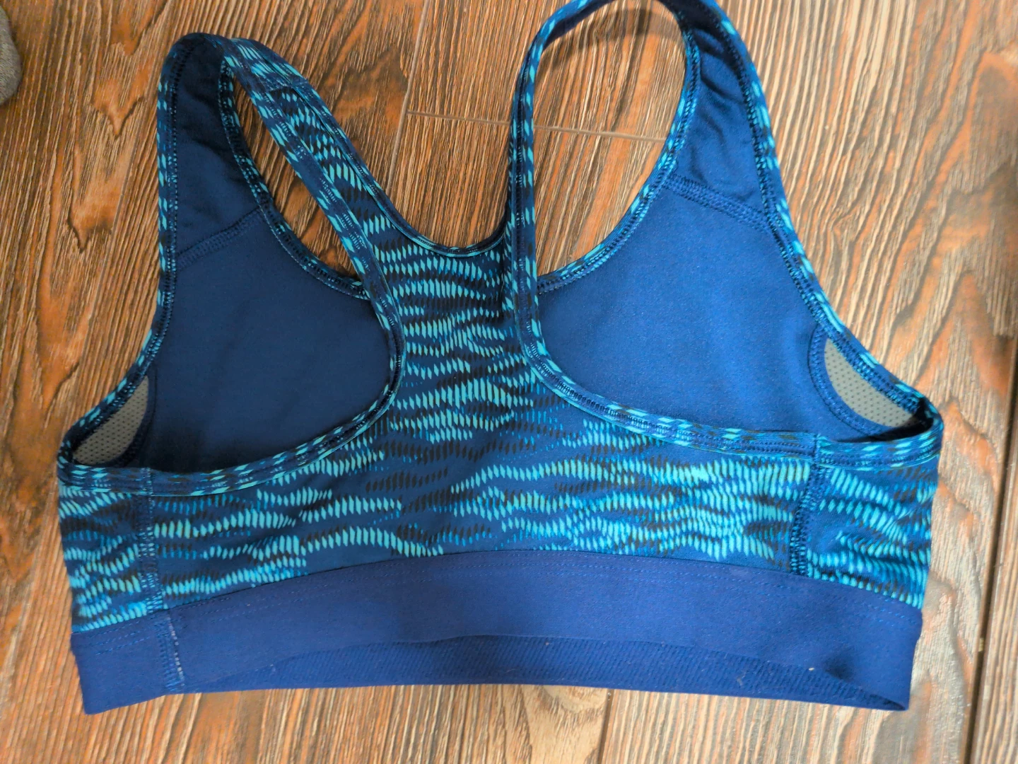 Nike Pro Blue Camo Sports Bra - size S - photo 2