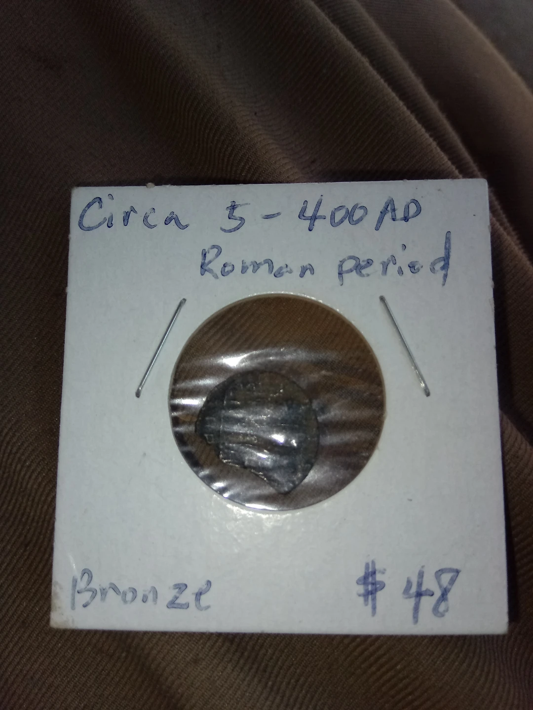 Roman Period Bronze Coin (Circa 5-400 AD)