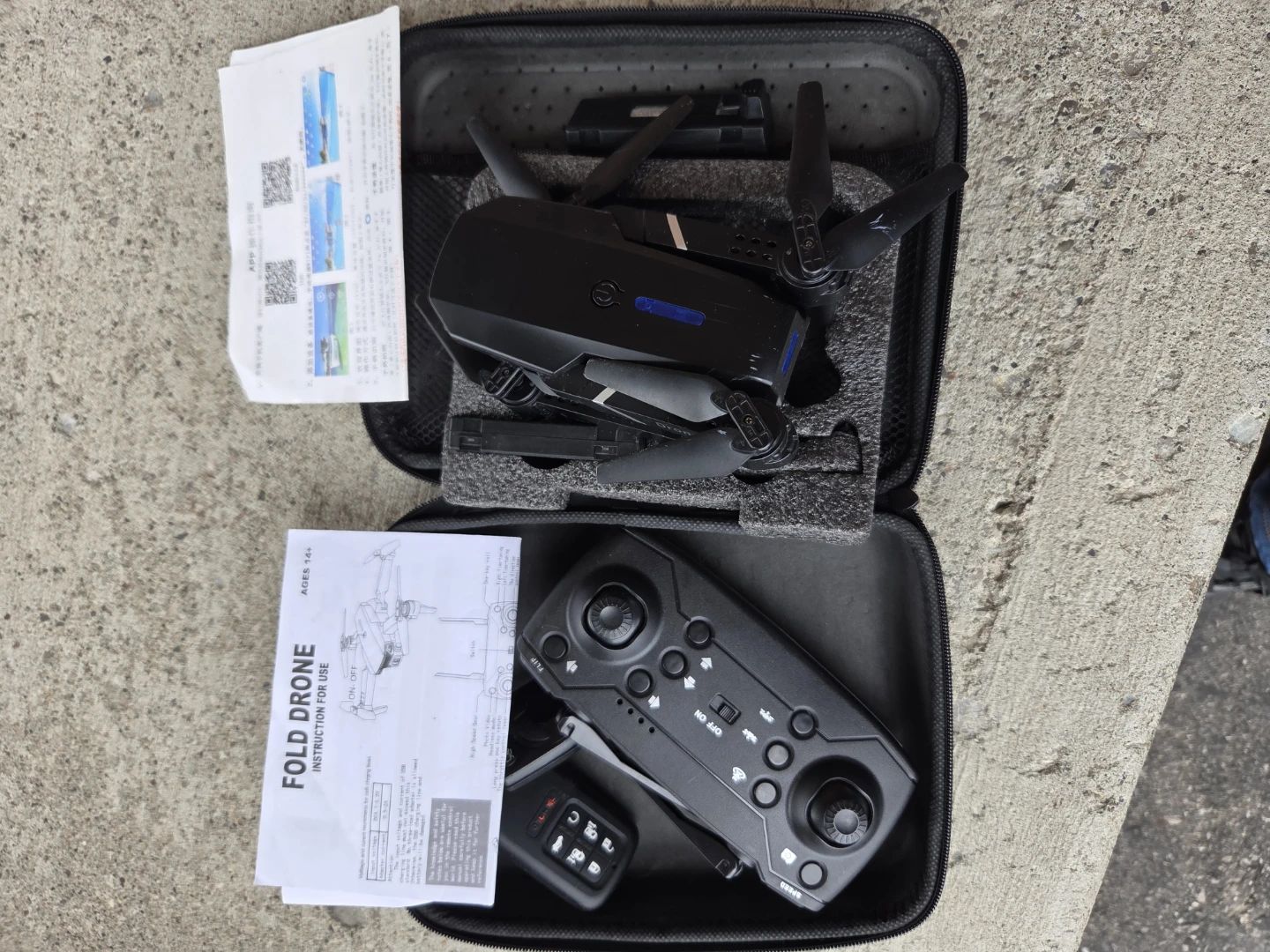 Foldable Drone with Remote Control
